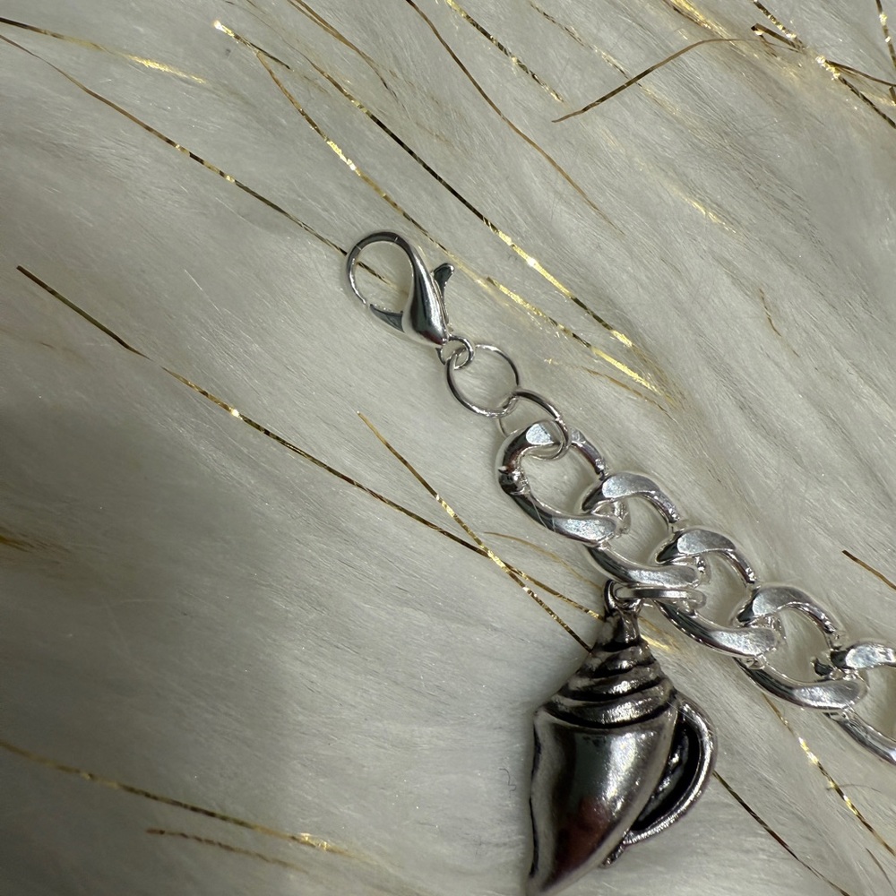 Handmade Silver Plated Charm Bracelet with Sea Charms - Picture 7 of 9